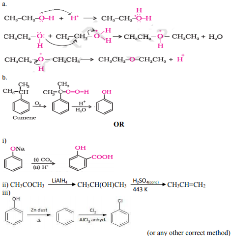 Write the mechanism of the following reaction
